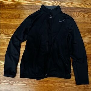 Nike Mesh Zip-Up Jacket Black - size Medium